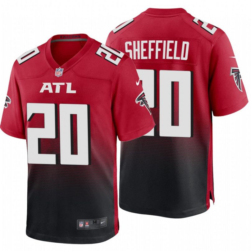 Men Atlanta Falcons 20 Kendall Sheffield Nike Red Game NFL Jersey